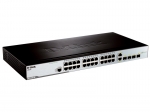 Коммутатор управляемый L2 D-Link DES-3200-28/C1A с 24x10/100Base-TX, 2x100/1000Base-X SFP, 2x100/1000Base-T/SFP