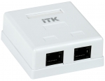 Настенная инф. розетка iTK CS2-1C5EU-22, RJ45, кат.5Е UTP, 2-порта